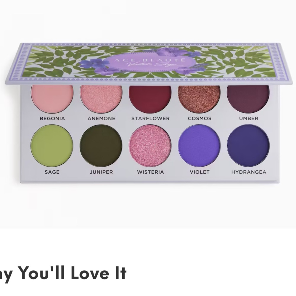Ace Beautè Violet Sage Eyeshadow Palette